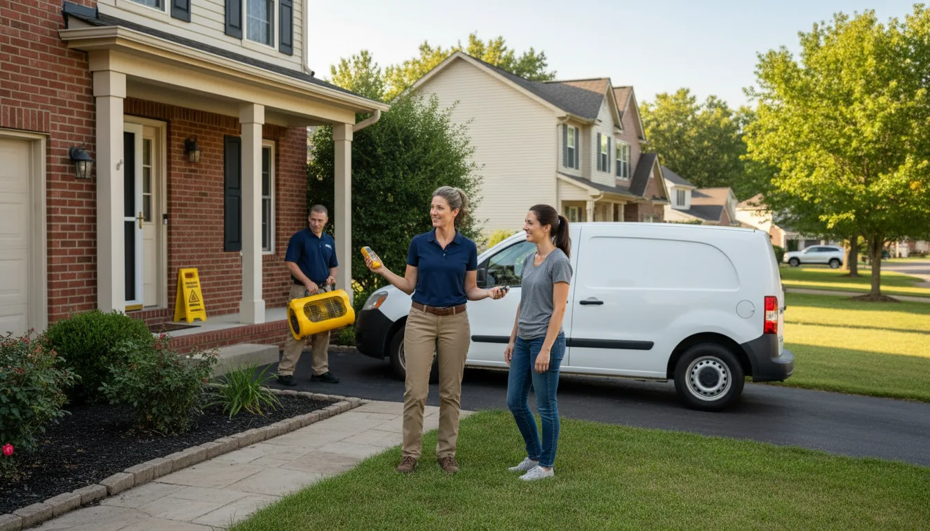 Residential water damage restoration in Alabama